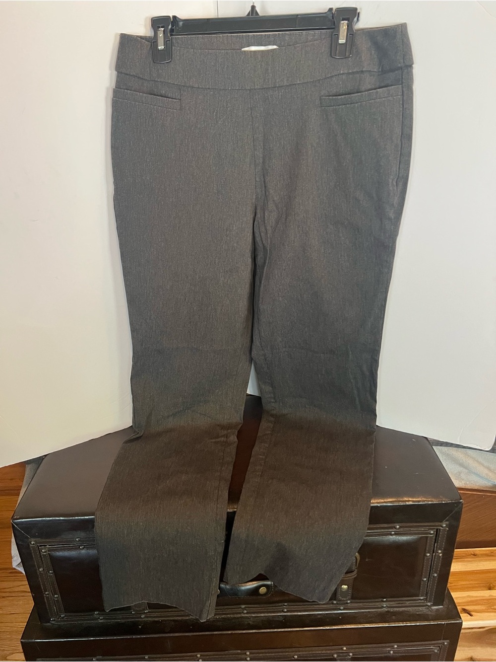Liz Claiborne Charcoal Boot Cut Dress Pants